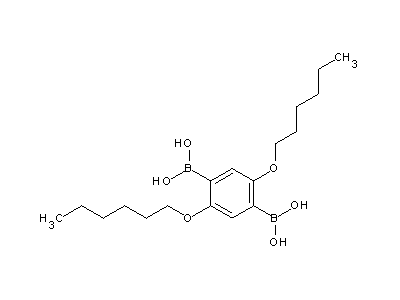 Chemical structure of 1,4-phenylenebis(boronic acid)