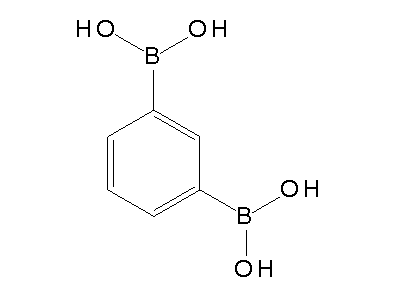 Chemical structure of 1,3-phenyldiboronic acid