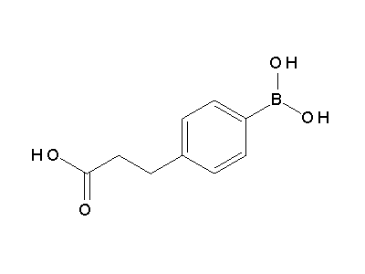 Chemical structure of 4-(2-carboxyethyl)phenylboronic acid