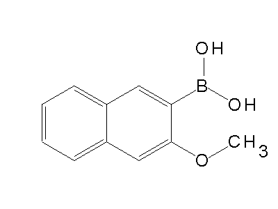 Chemical structure of 3-methoxy-2-naphthylboronic acid