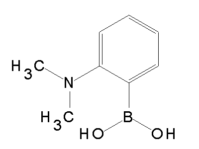 Chemical structure of 2-dimethylaminophenylboronic acid