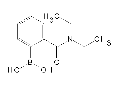 Chemical structure of 2-(diethylcarbamoyl)phenylboronic acid