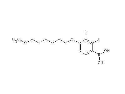 Chemical structure of 2,3-difluro-4-octoxyphenylboronic acid