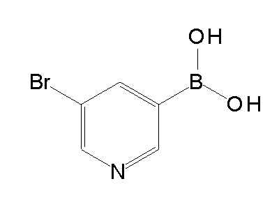 Chemical structure of 3-bromo-5-pyridylboronic acid