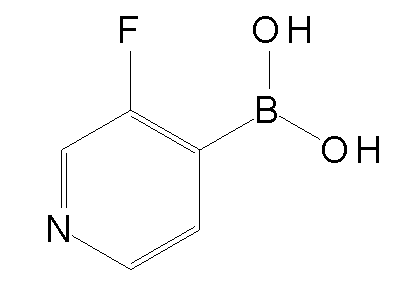 Chemical structure of 3-fluoro-4-pyridylboronic acid