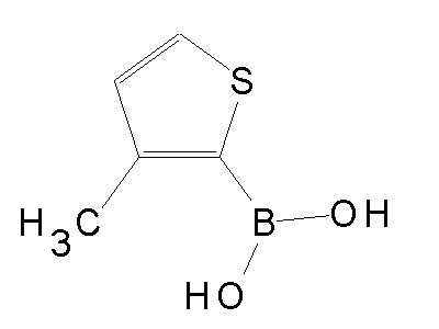 Chemical structure of 3-methyl-2-thienylboronic acid