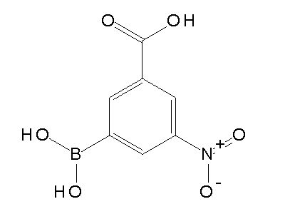 Chemical structure of 3-Borono-5-nitro-benzoic acid