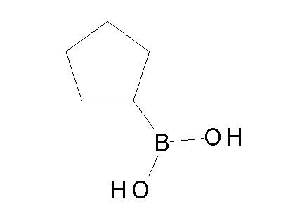 Chemical structure of cyclopentylboronic acid