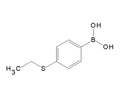 Chemical structure of 4-ethylthiophenylboronic acid