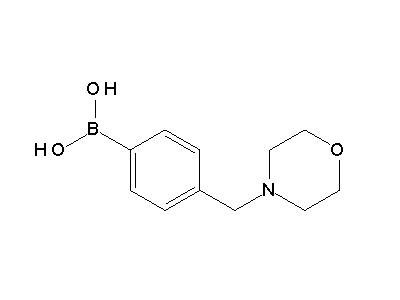 Chemical structure of 4-(morpholinomethyl)phenylboronic acid