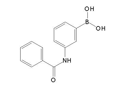 Chemical structure of 3-benzamidophenylboronic acid