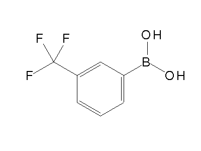 Chemical structure of 3-trifluoromethylphenylboronic acid