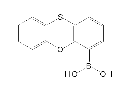 Chemical structure of 4-phenoxathiineboronic acid