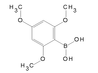 Chemical structure of 2,4,6-Trimethoxyphenylboronic acid
