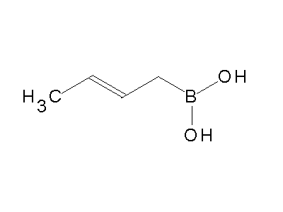 Chemical structure of crotylboronic acid