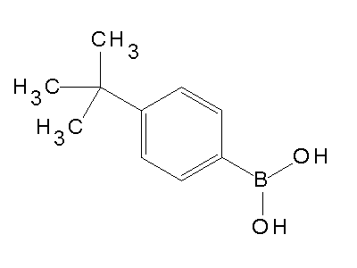 Chemical structure of 4-tert-butylbenzoboronic acid