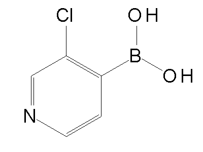 Chemical structure of 3-chloro-4-pyridylboronic acid