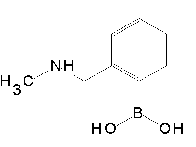 Chemical structure of 2-methylaminomethylphenylboronic acid