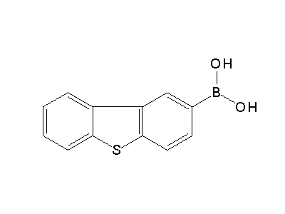 Chemical structure of 2-dibenzo[b,d]thienylboronic acid