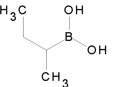 Chemical structure of s-butylboronic acid