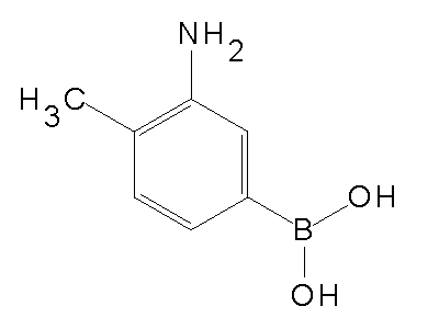 Chemical structure of 5-Dihydroxyboryl-2-methyl-anilin