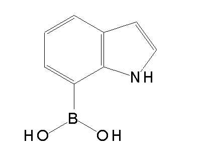 Chemical structure of 7-boronic indole acid