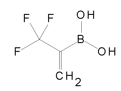 Chemical structure of 1-(trifluoromethyl)vinylboronic acid