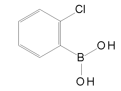 Chemical structure of o-chlorophenylboronic acid