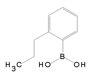 Chemical structure of 2-propylphenylboronic acid