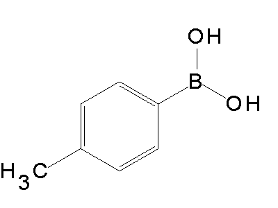 Chemical structure of 4-tolylboronic acid