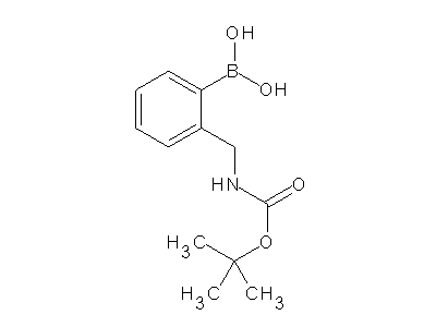 Chemical structure of 2-(N-Boc-aminomethyl)phenylboronic acid