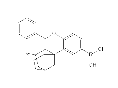 Chemical structure of 3-(1-adamantyl)-4-benzyloxyphenylboronic acid