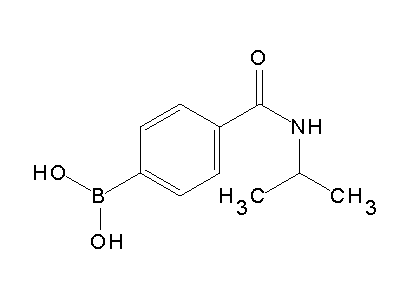 Chemical structure of (4-(isopropylcarbamoyl)phenyl)boronic acid