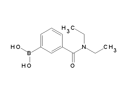 Chemical structure of 3-(diethylamino)carbonylphenylboronic acid