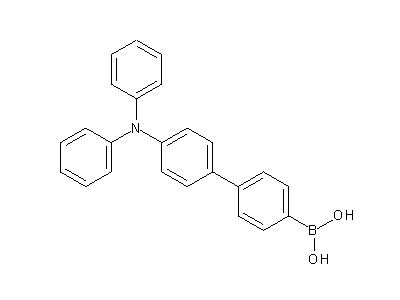 Chemical structure of p-(diphenylamino)biphenylboronic acid