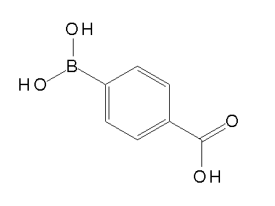 Chemical structure of p-carboxyphenylboronic acid