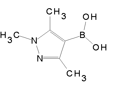 Chemical structure of 1,3,5-pyrazole-4-boronic acid