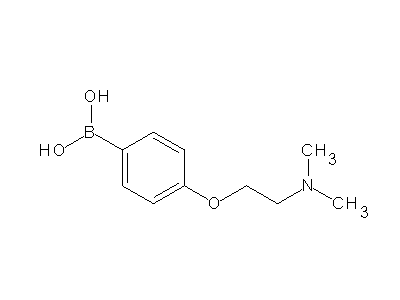 Chemical structure of 4-(2-(dimethylamino)ethoxy)phenylboronic acid