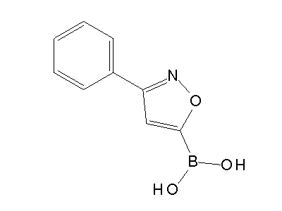Chemical structure of 3-phenylisoxazol-5-ylboronic acid
