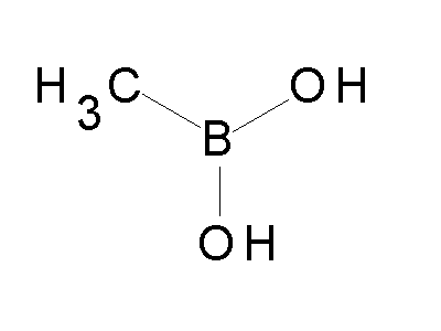 Chemical structure of methylboronic acid