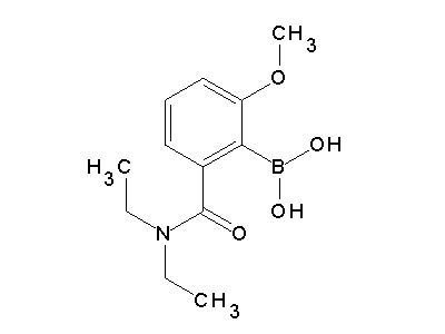 Chemical structure of 2-(dihydroxyboryl)-N,N-diethyl-3-methoxybenzamide