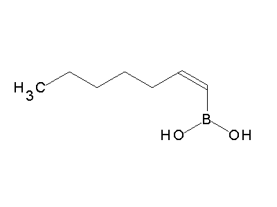 Chemical structure of heptenylboronic acid