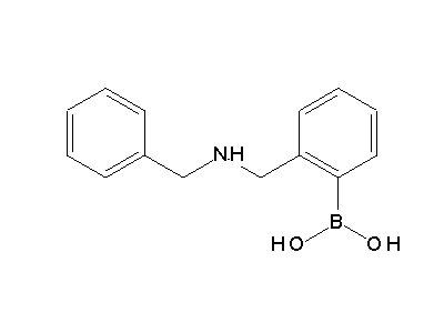 Chemical structure of o-benzylaminomethylphenylboronic acid