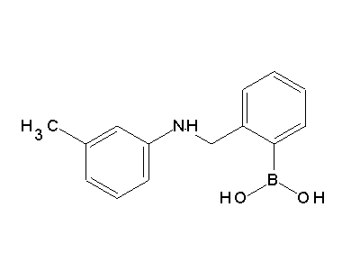 Chemical structure of (2-boronobenzyl)-m-tolylamine