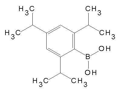 Chemical structure of 2,4,6-triisopropylphenylboronic acid