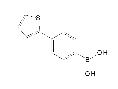 Chemical structure of 2-(4-phenylboronic acid)