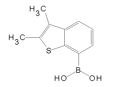 Chemical structure of 2,3-dimethyl-7-benzo[b]thienylboronic acid