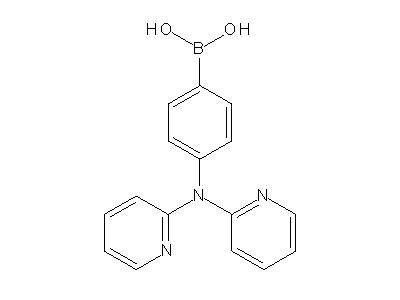 Chemical structure of p-(2,2'-dipyridylamino)phenylboronic acid