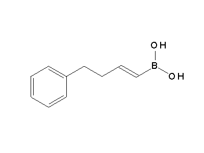 Chemical structure of 4-phenyl-1-butenylboronic acid