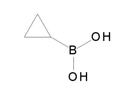 Chemical structure of cyclopropylboronic acid